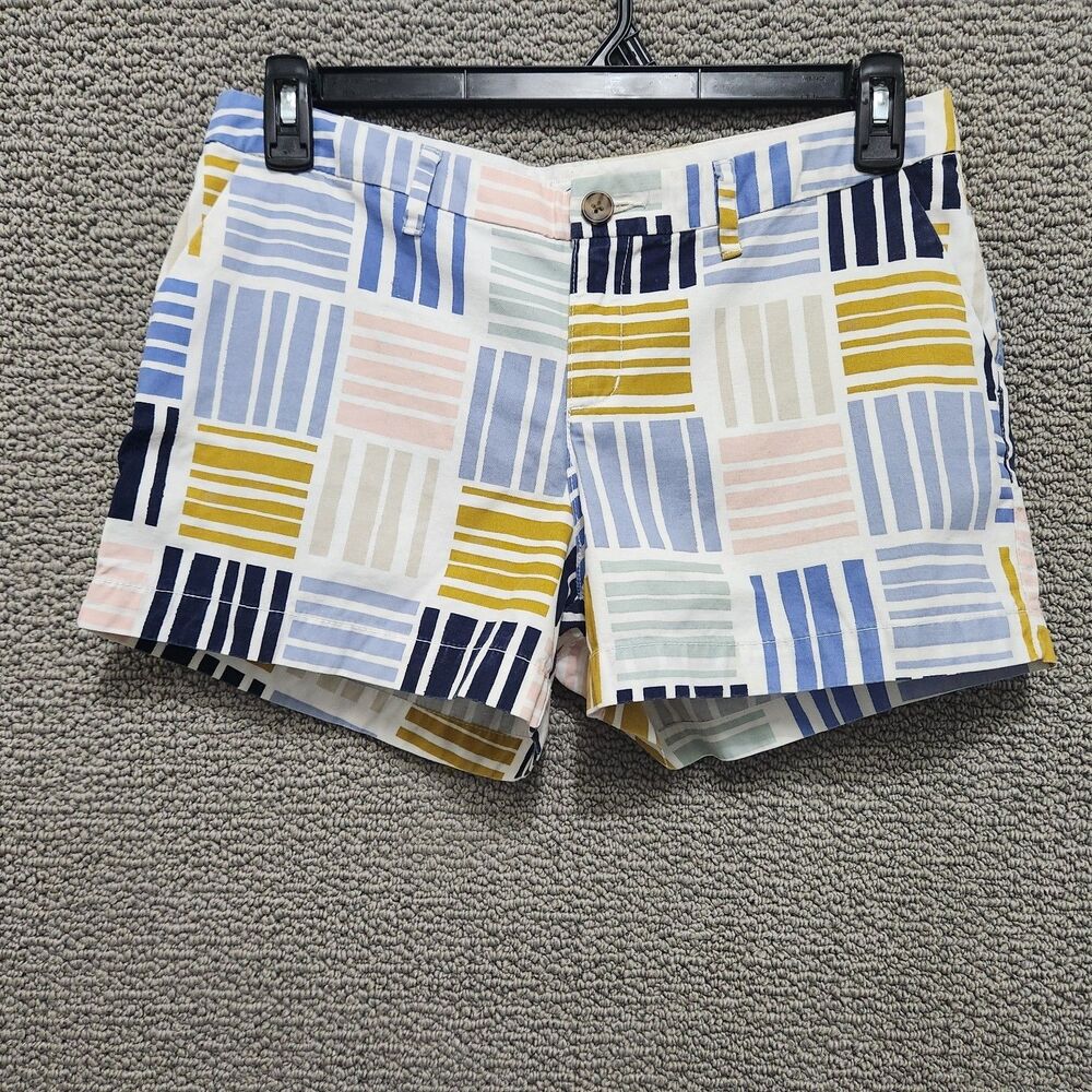 OLD NAVY Women's Multicolor Geometric Stripe Chino Shorts Size 6
